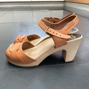 SWEDISH HASBEENS, size: EU38, color: tan leather